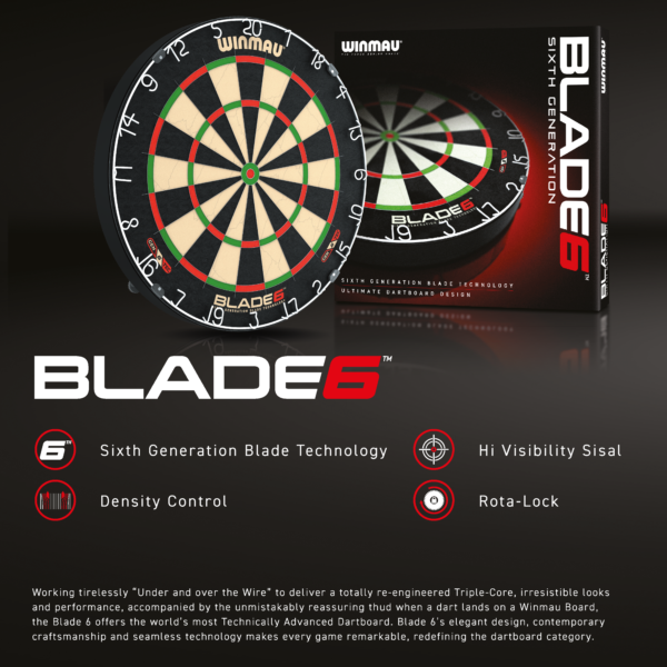 Winmau Blade 6 Píluspjald - Image 5