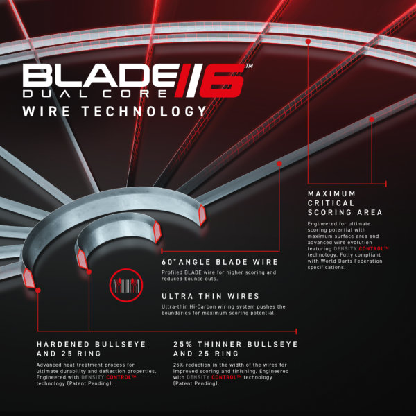 Winmau Blade 6 Dual Core Píluspjald - Image 7