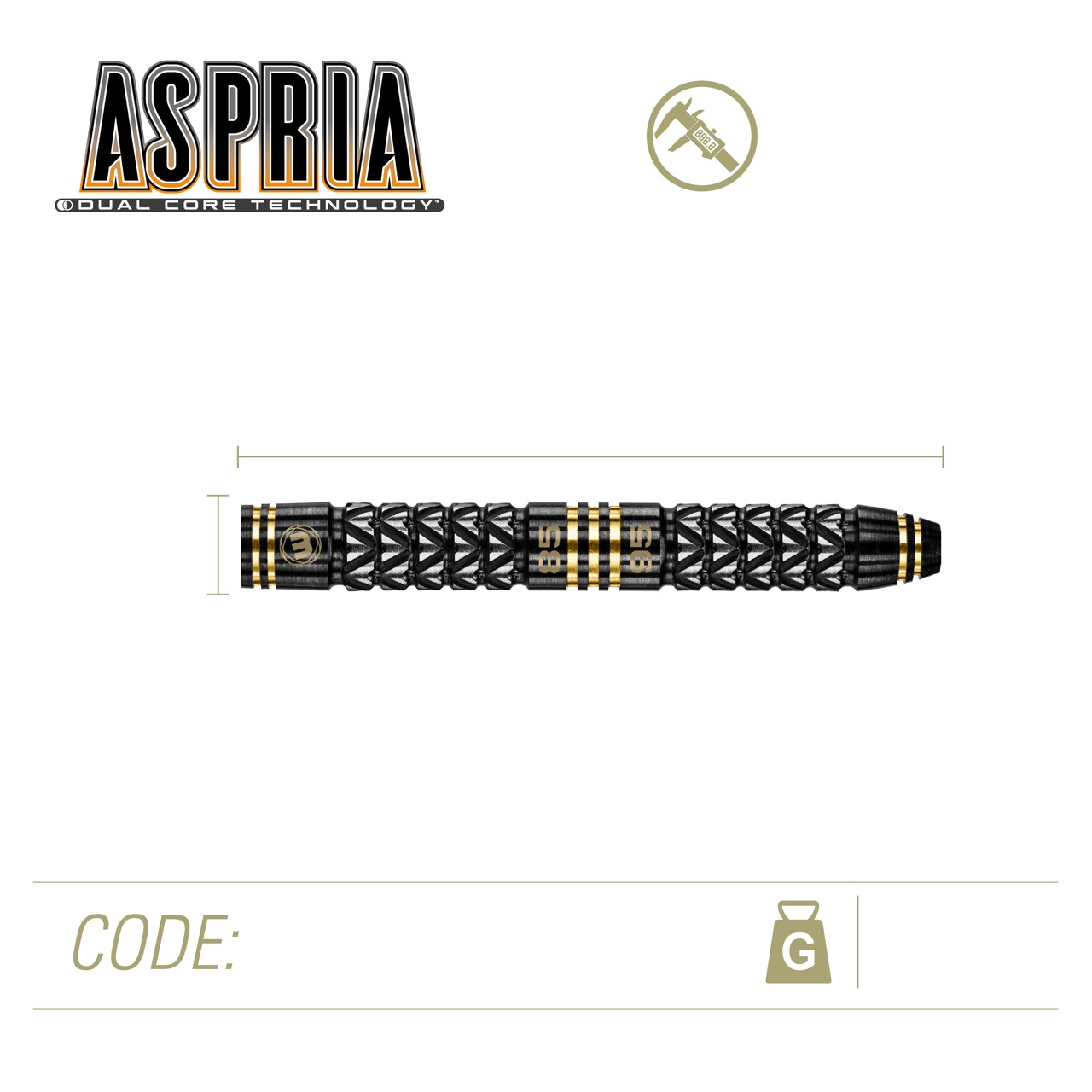 Tungsten Pílur - Aspria 22g - Image 4