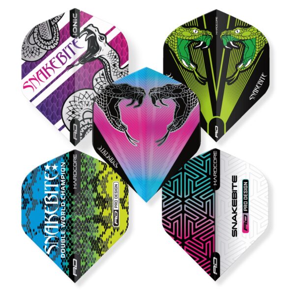 5 sett af fjöðrum - Peter Wright Snakebite (x797)