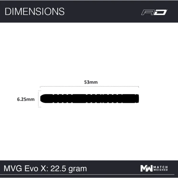 Michael van Gerwen Pílur - Evo X 22,5g