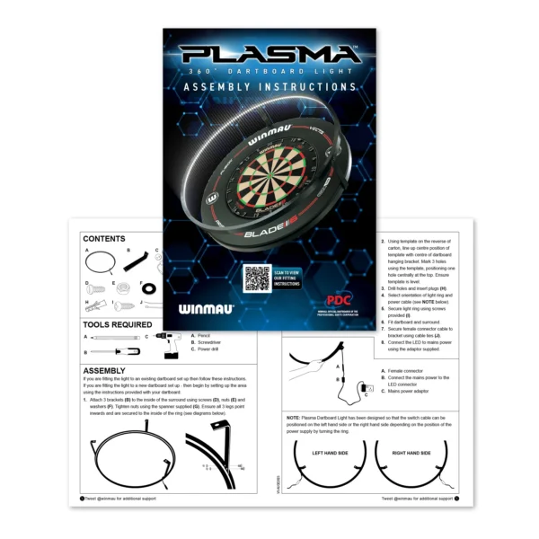 360° plasma ljós svart og svartur proline verndari (sett)