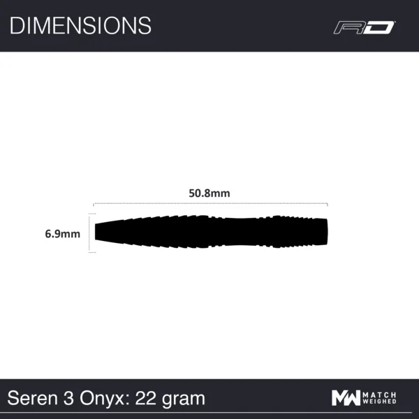 Tungsten Pílur - Seren 3 svartar