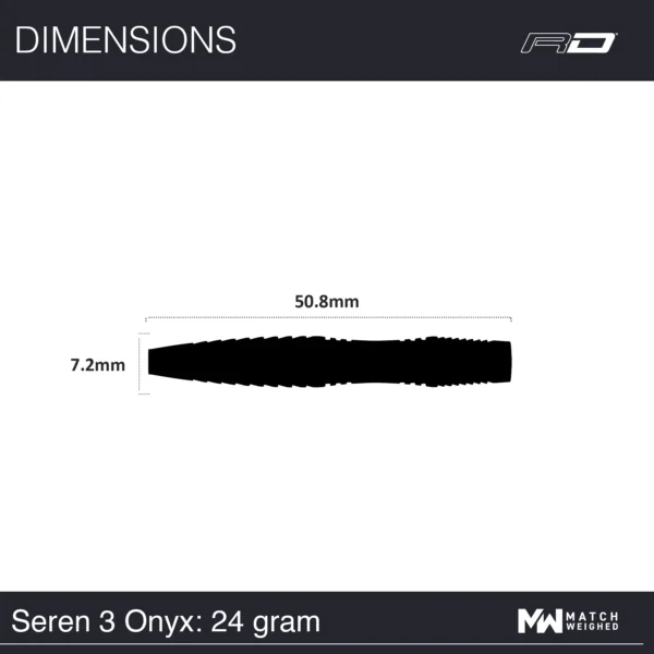 Tungsten Pílur - Seren 3 svartar