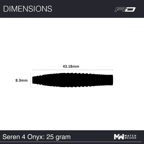 Tungsten Pílur - Seren 4 svartar