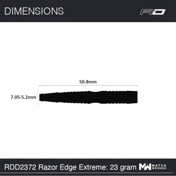 Tungsten Pílur - Razor edge Extreme