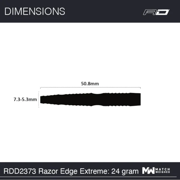 Tungsten Pílur - Razor edge Extreme