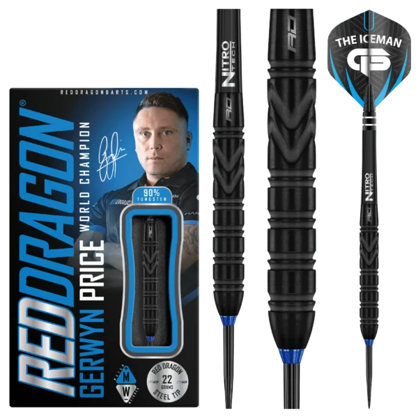 Gerwyn "Iceman" Price - Black 26g - Pílusett