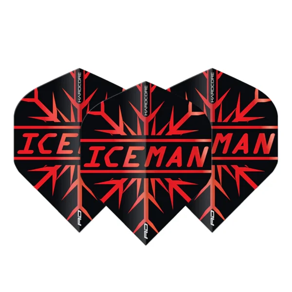 Fjaðrir - Gervyn "Iceman" Price svört/rauð