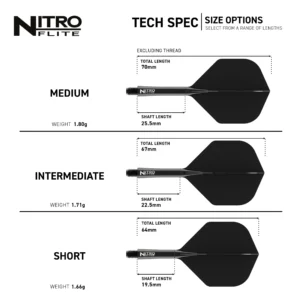 Nitro Flite - Svartur leggur & Svört fjöður - Image 1