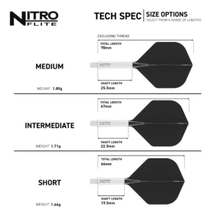 Nitro Flite - Hvítur leggur & Svört fjöður - Image 2