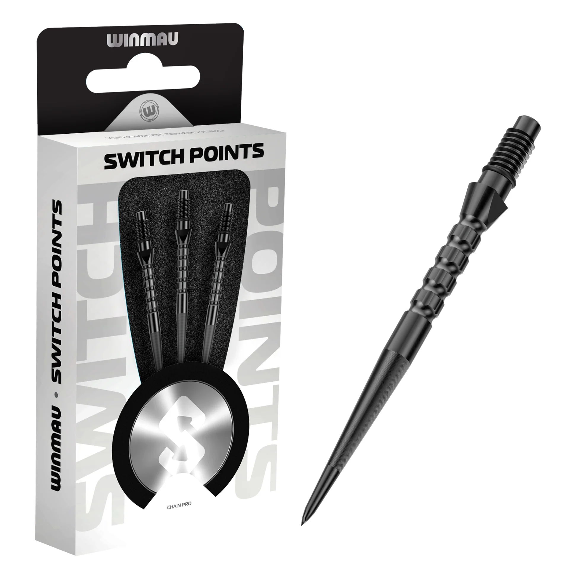 Skiptanlegir Oddar (Switch Points) - Keðjugrip Svartir - Image 4